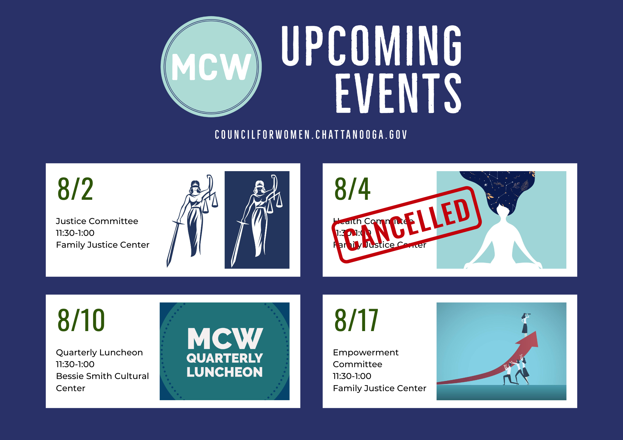 MCW Upcoming Events - Aug 2023 (UPDATED)